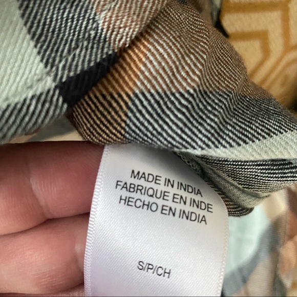 ⭐️HOST PICK⭐️ NWT - Women’s Lucky Brand Brown Classic Button Plaid Tunic - Picture 6 of 9